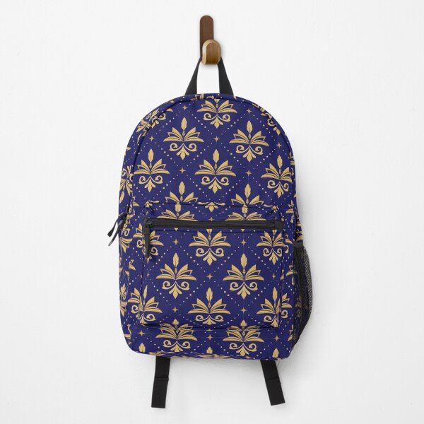 Item preview, Gold Navy Wizard Academia Vintage Writer Librarian Pattern designed and sold by Kit Cronk.