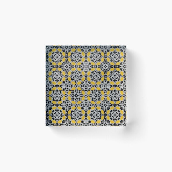 Artikelvorschau, Das graue Blumenmandala-Design im nahtlosen Muster des Goldgewebes entworfen und verkauft von MyMemoriesArts.