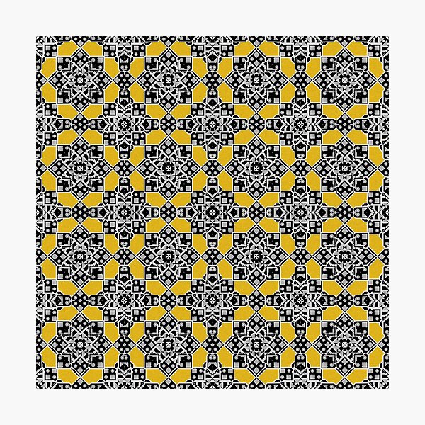 Artikelvorschau, Das graue Blumenmandala-Design im nahtlosen Muster des Goldgewebes entworfen und verkauft von MyMemoriesArts.