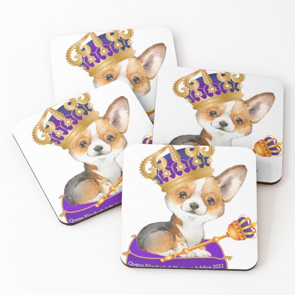 Item preview, Corgi Celebrating, Queen Platinum Jubilee 2022 designed and sold by ElliottKiti.