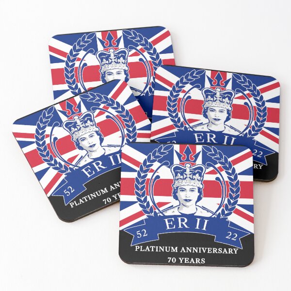 Item preview, Queen II PLATINUM Jubilee 70 Years with Union Jack designed and sold by ElliottKiti.
