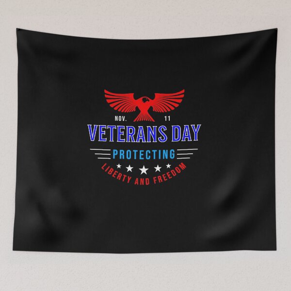 Item preview, Veterans Day Protecting Liberty And Freedom Blue designed and sold by teewearstyle.