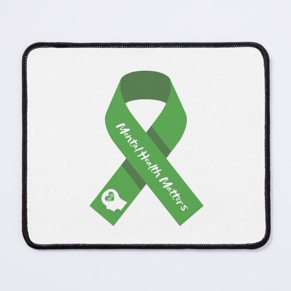 Item preview, Mental Health Matters Green Ribbon designed and sold by meicha.