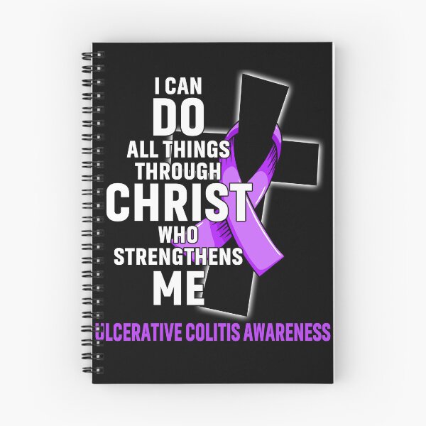 Item preview, I Can Do All Things Through Christ Who Strengthens Me Ulcerative Colitis Awareness designed and sold by Hatjar.