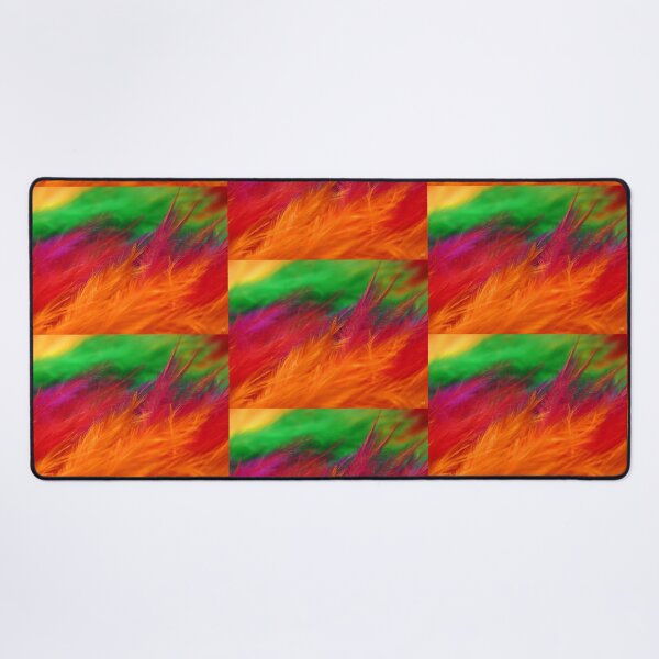 Item preview, Rainbow Feathers Close Up Photo,  Single and Repeating Pattern designed and sold by Nicolette Olivier.