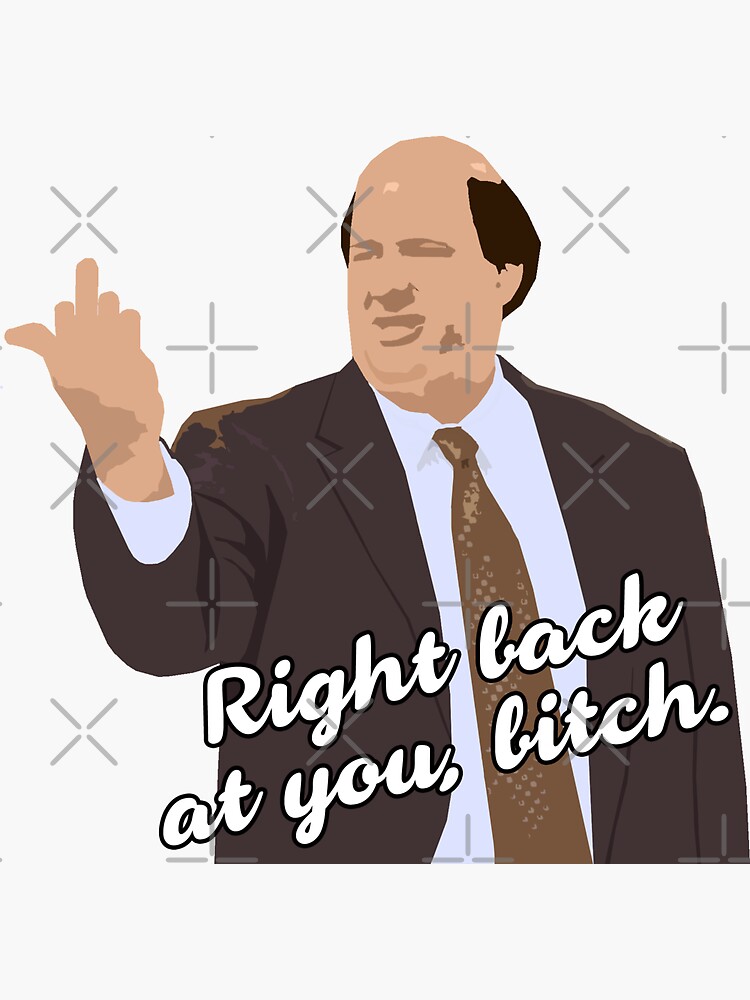 "Right back at you..." Sticker for Sale by pickledbeets Redbubble