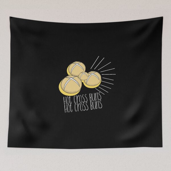 Item preview, funny hot cross buns  designed and sold by beautifulworld9.