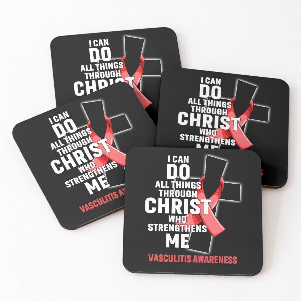 Item preview, I Can Do All Things Through Christ Who Strengthens Me Vasculitis Awareness designed and sold by Hatjar.