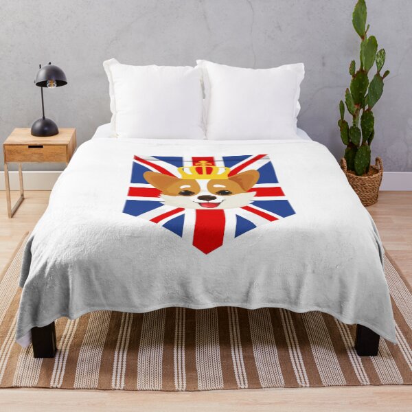 Item preview, Queen, Jubilee, Queen Jubilee Platinum Corgi Flag,Qeen art designed and sold by ElliottKiti.