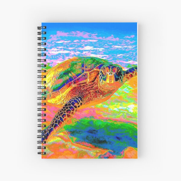Rainbow Sea Turtle Spiral Notebook
