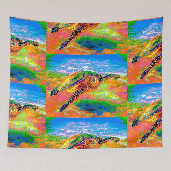 Item preview, Rainbow Sea Turtle designed and sold by Bad Habits Lounge Studio.