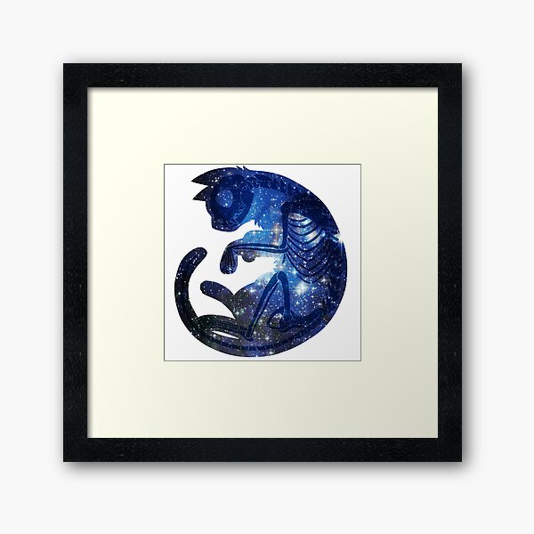 Star Cat Framed Art Print