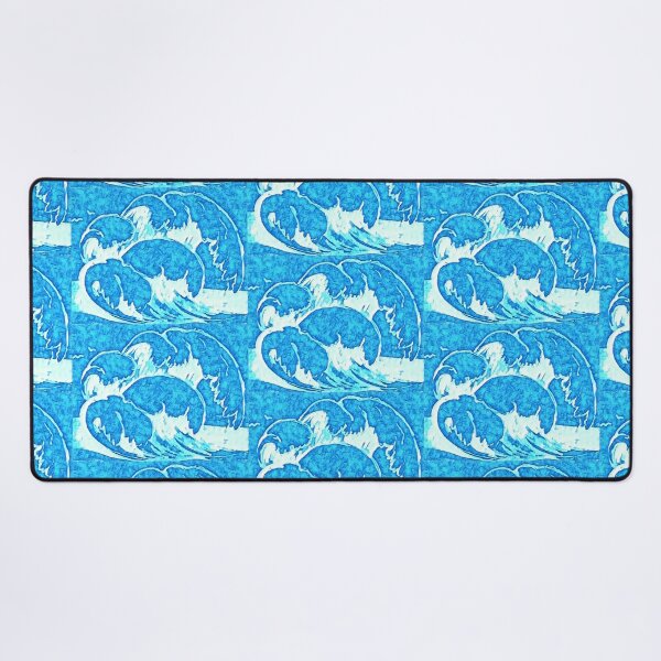 Item preview, Ocean wave, edited drawing, Light blue designed and sold by MariDaniArt.