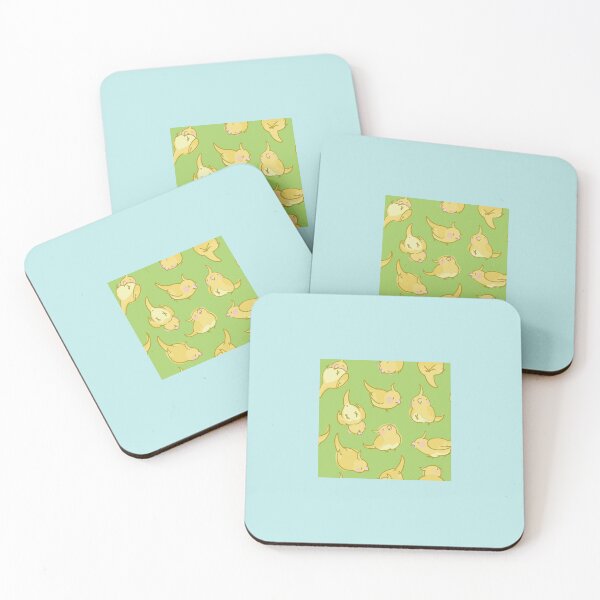 Item preview, Lutino Cockatiel Doots on Green designed and sold by Alstro-Arts.