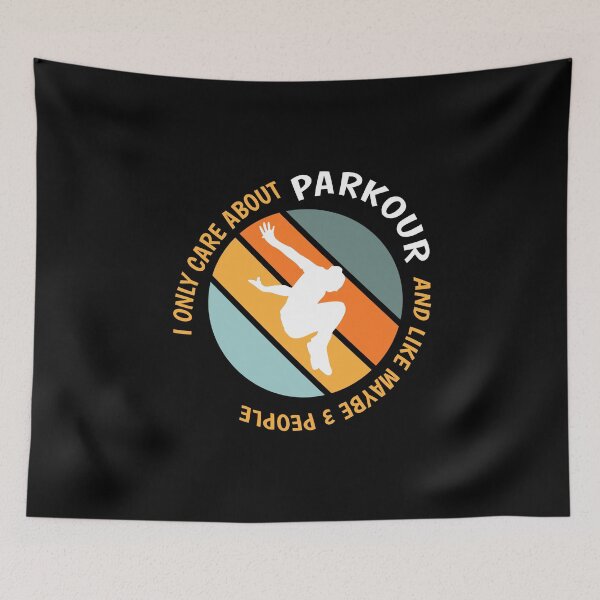 Item preview, Funny Parkour Lovers - I Only Care About Parkour design designed and sold by Merchking1.