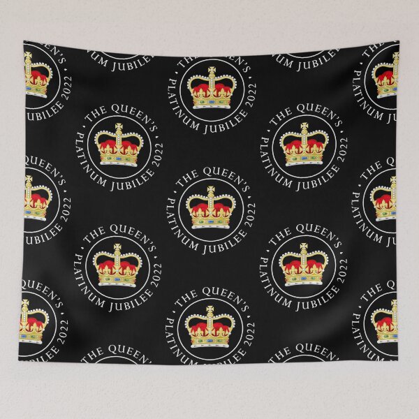 Item preview, Queen, Jubilee, Queen Platinum Jubilee 2022 CELIBRATION Union Jack Royal Crown,Qeen art designed and sold by WendaxStreet.