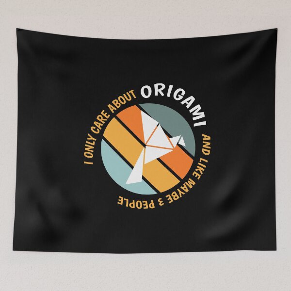 Item preview, Funny Origami Lovers - I Only Care About Origami design designed and sold by Merchking1.