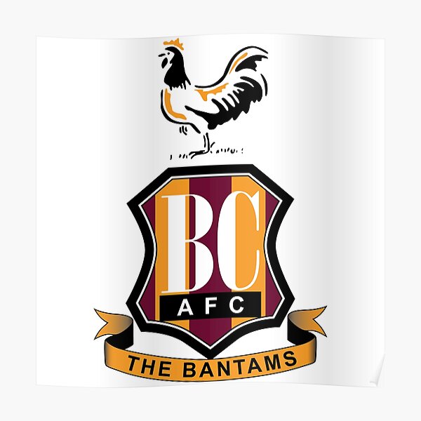 "Bradford City FC - Logo" Poster for Sale by DaronKautz44 | Redbubble