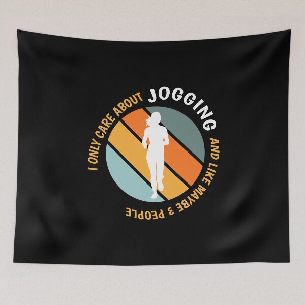 Item preview, Funny Jogging Lovers - I Only Care About Jogging design designed and sold by Merchking1.