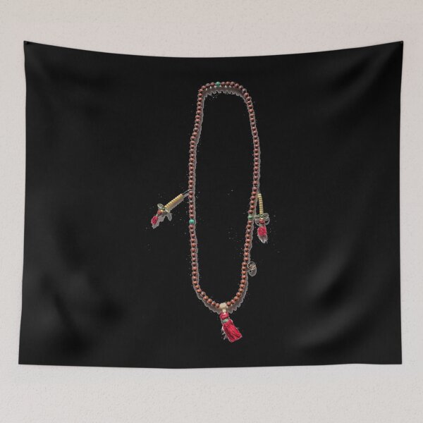Item preview, Tibetan Buddhist Mala of Ancient Bodhi Seeds, Turquoise, Bone and Silver Classic  designed and sold by bayirddrinen.