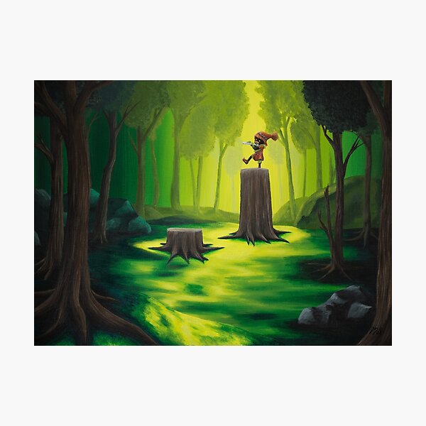 Vista previa del artículo con la obra «Bosques perdidos», diseñado y vendido por MalMakes.