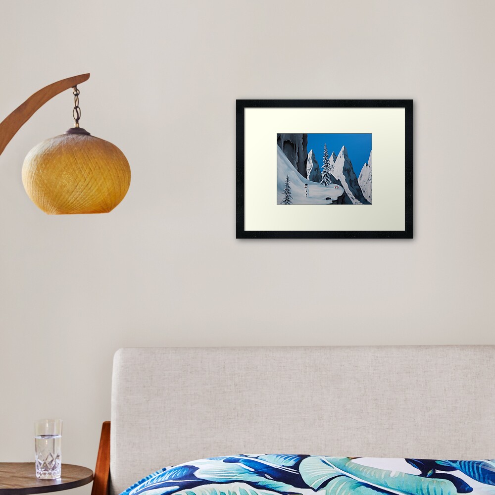 Snowman Framed Art Print