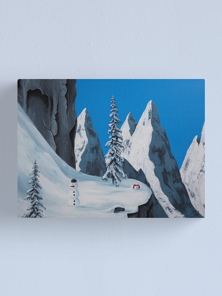 Alternate view of Snowman Canvas Print