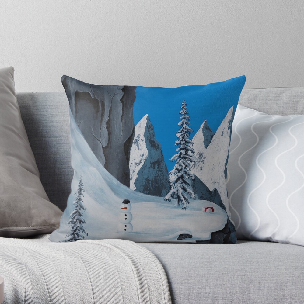 Snowman Throw Pillow