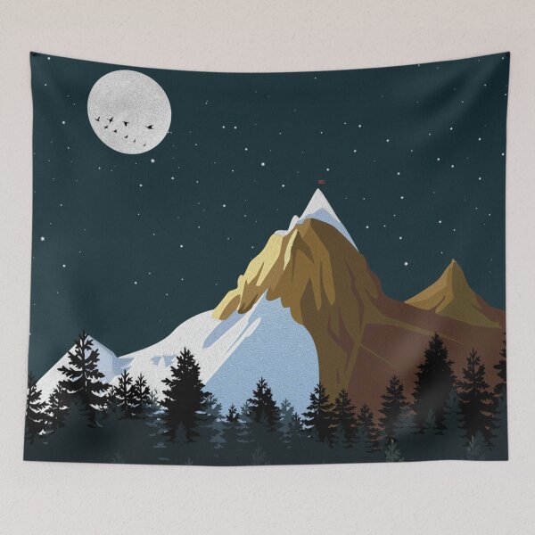 Item preview, Forest Mountain Moon designed and sold by WalterHog.