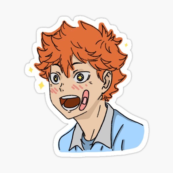 Haikyuu Starry Eyed Hinata Sticker For Sale By Madisonmatteo Redbubble 0000