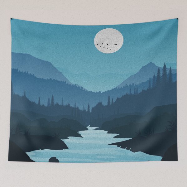 Item preview, Blue Mountain Night designed and sold by WalterHog.