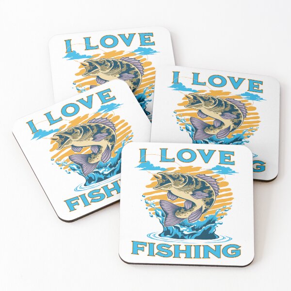 Item preview, I Love Fishing on Light Background designed and sold by WLHmedia.com .