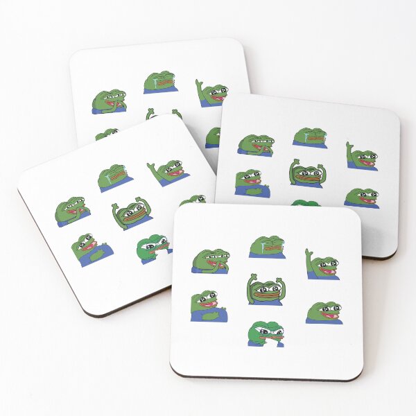 Artikelvorschau, Peepo Twitch Emotes Pack 1 Aufkleber entworfen und verkauft von BunHuya.