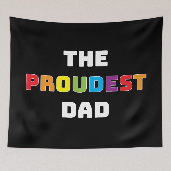 Item preview, The Proudest Dad (black) designed and sold by BeJolley.