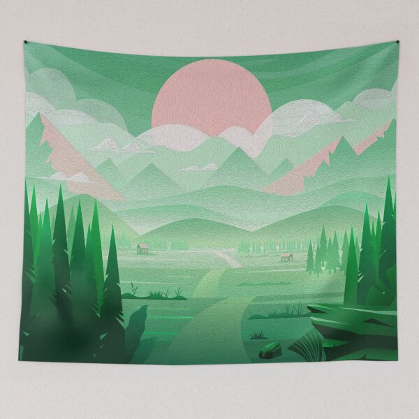 Item preview, Green Forest Mountain designed and sold by WalterHog.