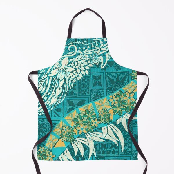 Item preview, Vintage Teal Tribal Hawaiian - Samoan - Polynesian Teal Tribal Print designed and sold by sunnthreads.