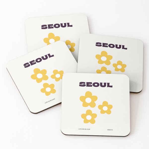 Item preview, Seoul Flower Market, Seoul South Korea Spring Summer Cafe Aesthetic, Shirt Sticker Poster, Korean 서울꽃, 서울, 꽃, designed and sold by Common Truth.