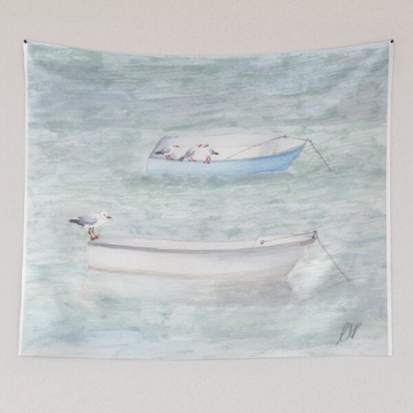 Item preview, Boats & Seagulls designed and sold by Kathryn Price.