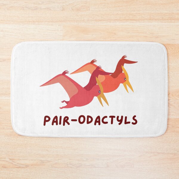 Item preview, Funny Pair of Pterodactyl Dinosaurs Pair-odactyls pterosaurs designed and sold by CherieTree.