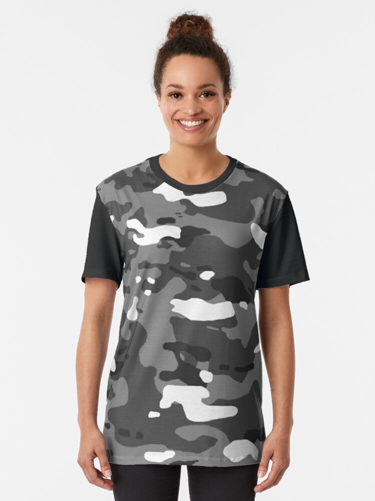 Urban Blue Camo T-Shirt - 100% Cotton Army Military Top All Sizes