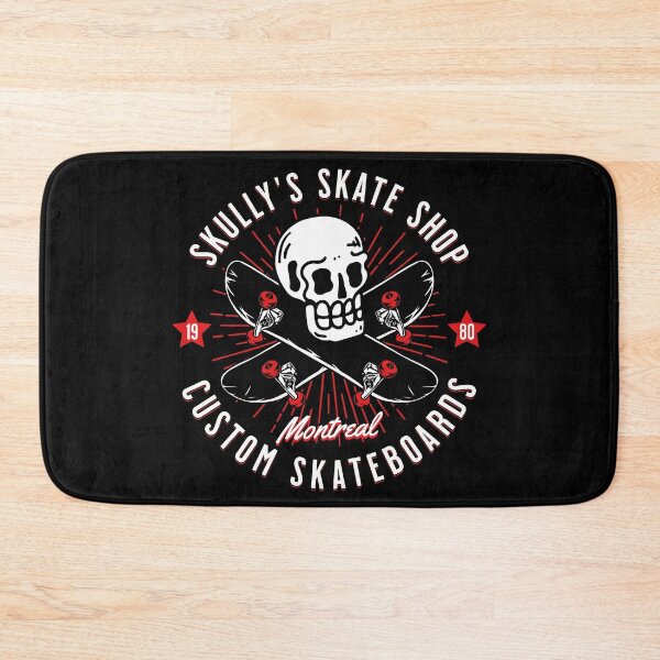 Item preview, Skully's Skate Shop Vintage Skateboarding Skull Custom Board designed and sold by petestyles.
