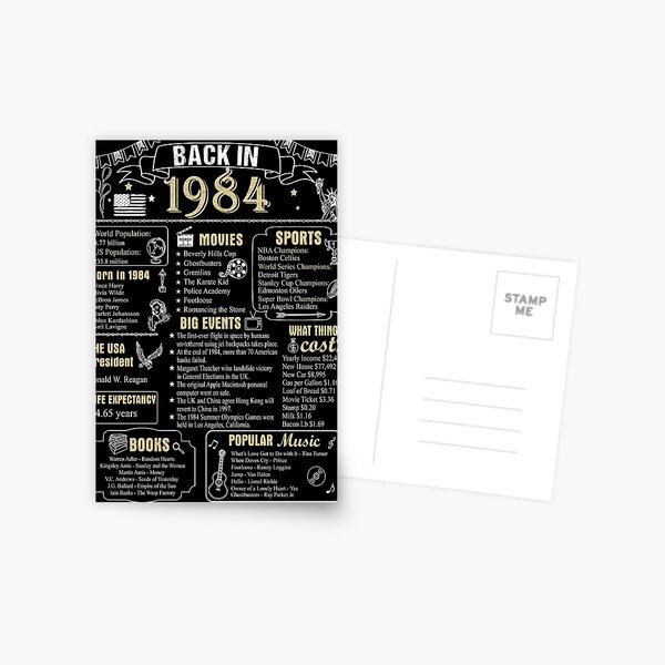 birthday-anniversary-1984-history-back-in-1984-postcard-for-sale-by-ltllima-redbubble