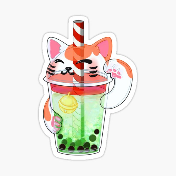 Vista previa del artículo con la obra «Copa Gatito de la Suerte», diseñado y vendido por Pastel-Opossum.