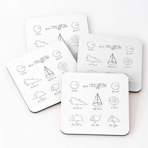 Item preview, Quadratic Equation Math equations Mathematic formulas designed and sold by CherieTree.