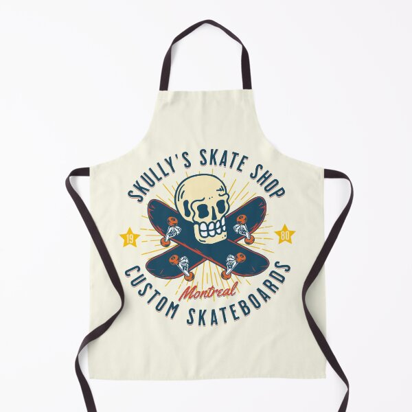 Item preview, Skully's Skate Shop Vintage Skateboarding Skull Custom Board designed and sold by petestyles.