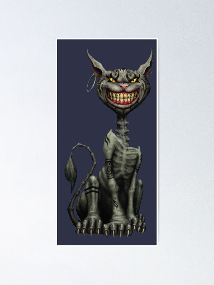 Alice Madness Returns Cheshire Cat Poster By Lhethril Redbubble