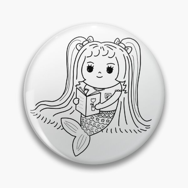 Item preview, mermaid coloring : mermaid love book for painting activity at home or at birthday party designed and sold by Tina-studio.