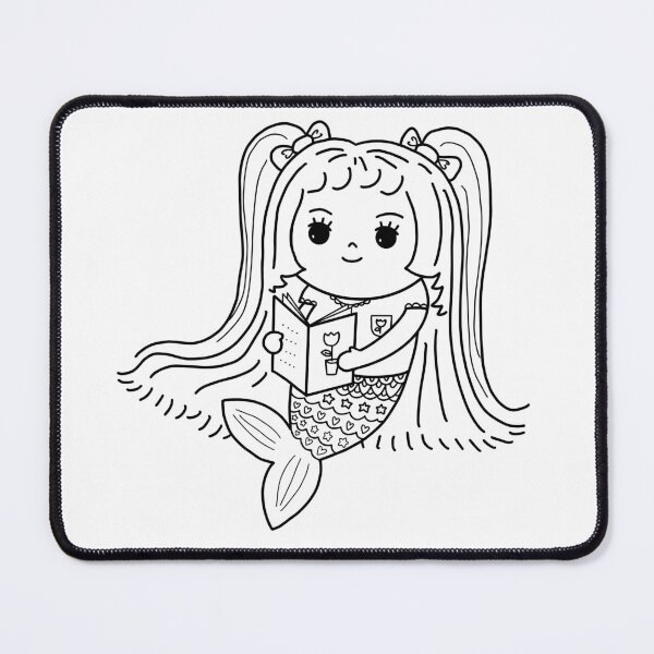 Item preview, mermaid coloring : mermaid love book for painting activity at home or at birthday party designed and sold by Tina-studio.