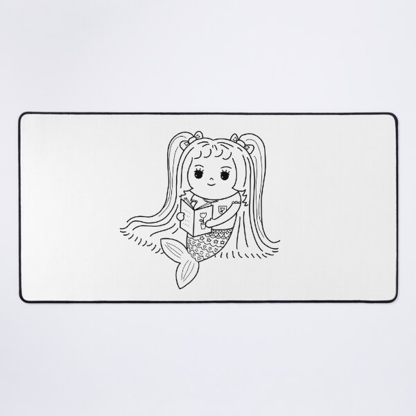 Item preview, mermaid coloring : mermaid love book for painting activity at home or at birthday party designed and sold by Tina-studio.