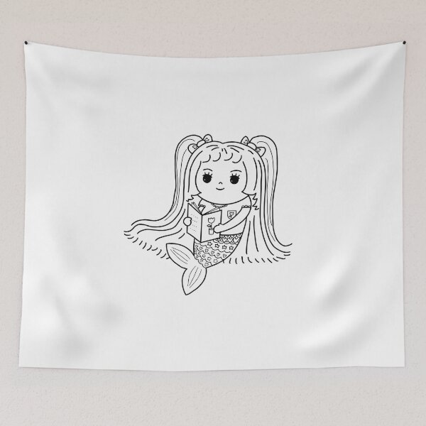 Item preview, mermaid coloring : mermaid love book for painting activity at home or at birthday party designed and sold by Tina-studio.